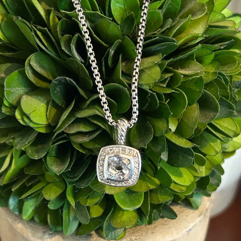 David Yurman Quartz and Diamond Albion Pendant/Necklace